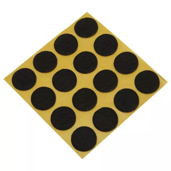 Klebefilze braun Ø28 mm (16 Stück)