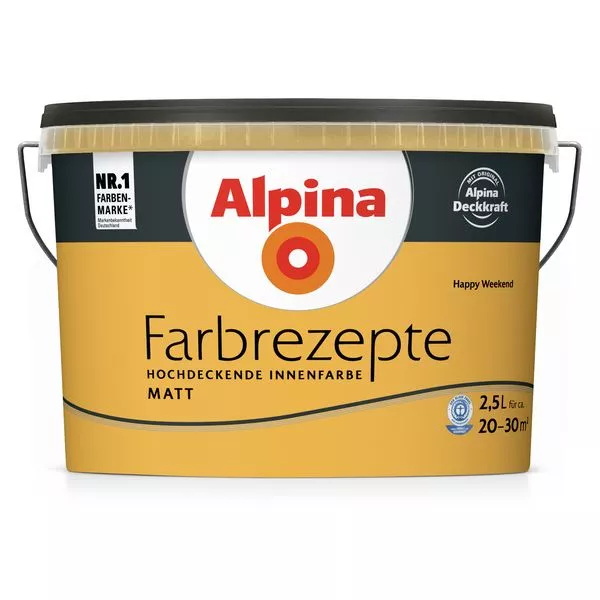 Wandfarbe Farbrezepte Happy Weekend 2,5L