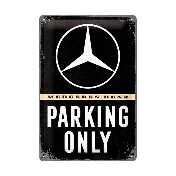 Blechschild 20x30cm Mercedes Parking
