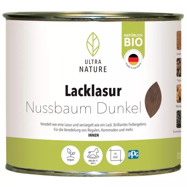 Ultra Nature Lacklasur Nussbaum 0,375L Nussbaum dunkel