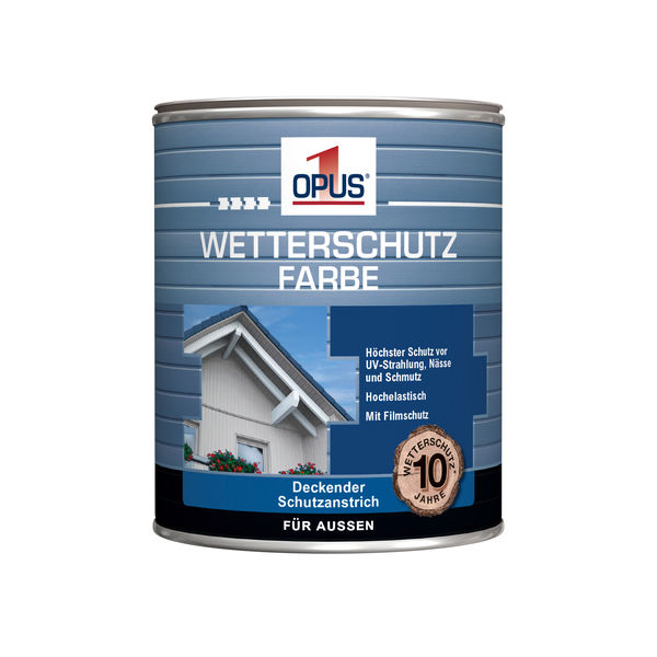 OPUS1 Wetterschutzfarbe t.schwarz 750ml wasserverdünnbar, WS 10 Jahre
