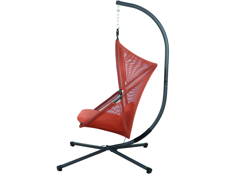 Siena Garden Hängesessel Yobaya inkl. Kissen, Anthrazit/Relaxed Red Siena Garden Hängesessel Yobaya inkl. Kissen, Anthrazit/Relaxed Red