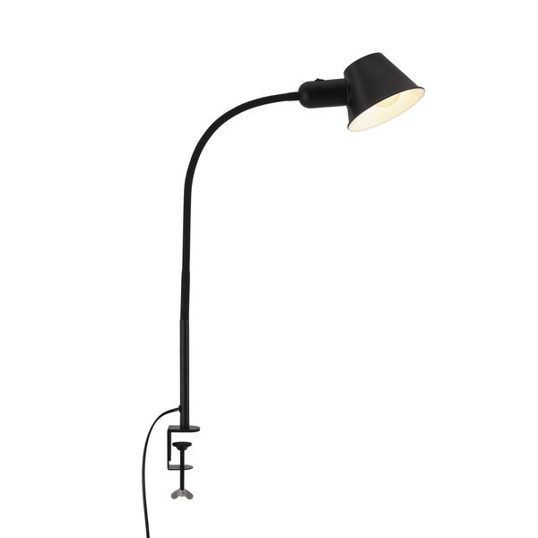 Klemmleuchte schwarz E27 10W ohne LM
