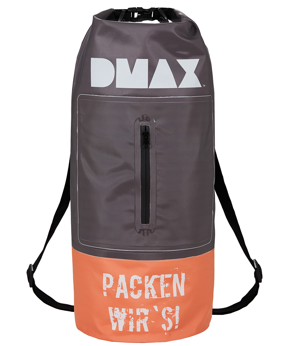 Happy People DMAX Packsack, 20 l, grau/orange