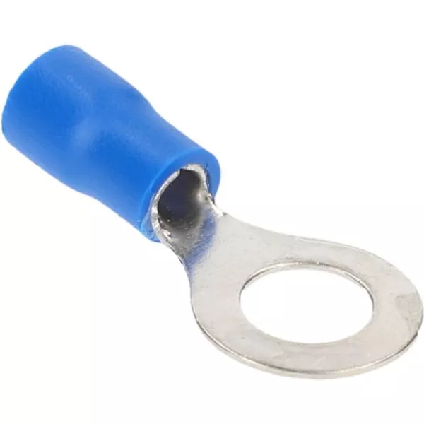 Ring-Kabelschuhe M6 blau, 20 Stück