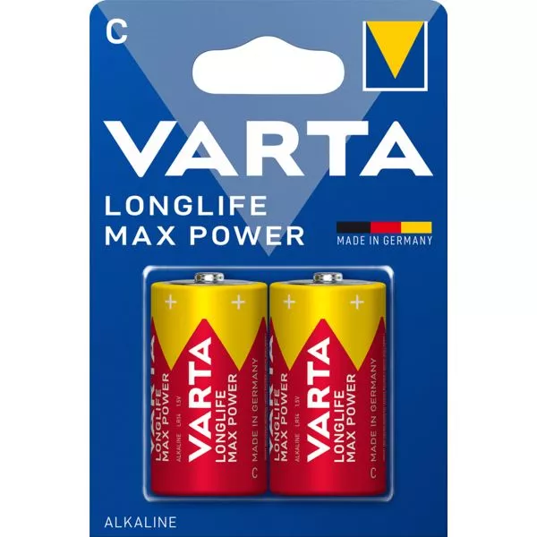 Batterie Longlife Max Power C 2er Varta im Blister