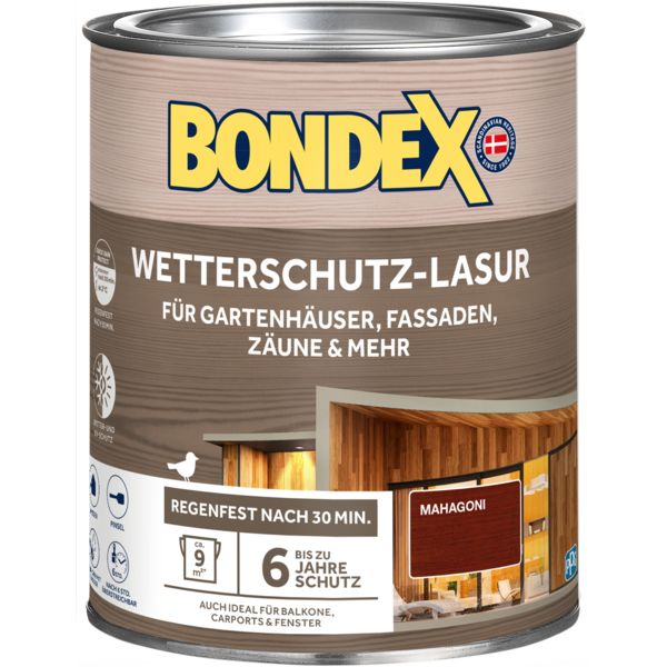 Bondex Wetterschutz Lasur mahagoni 0,75L