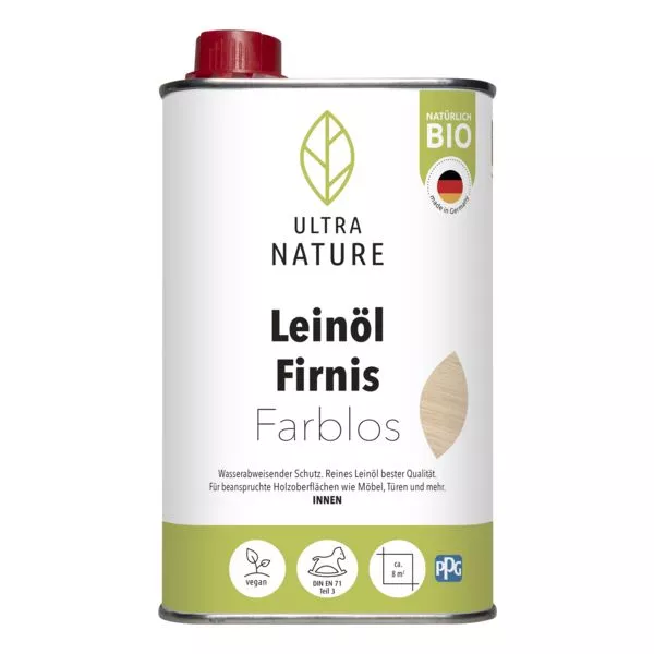 Ultra Nature Leinöl firnis farblos 0,5L