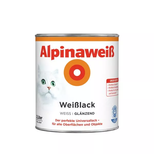 Alpinaweiß Weißlack glänzend 2L