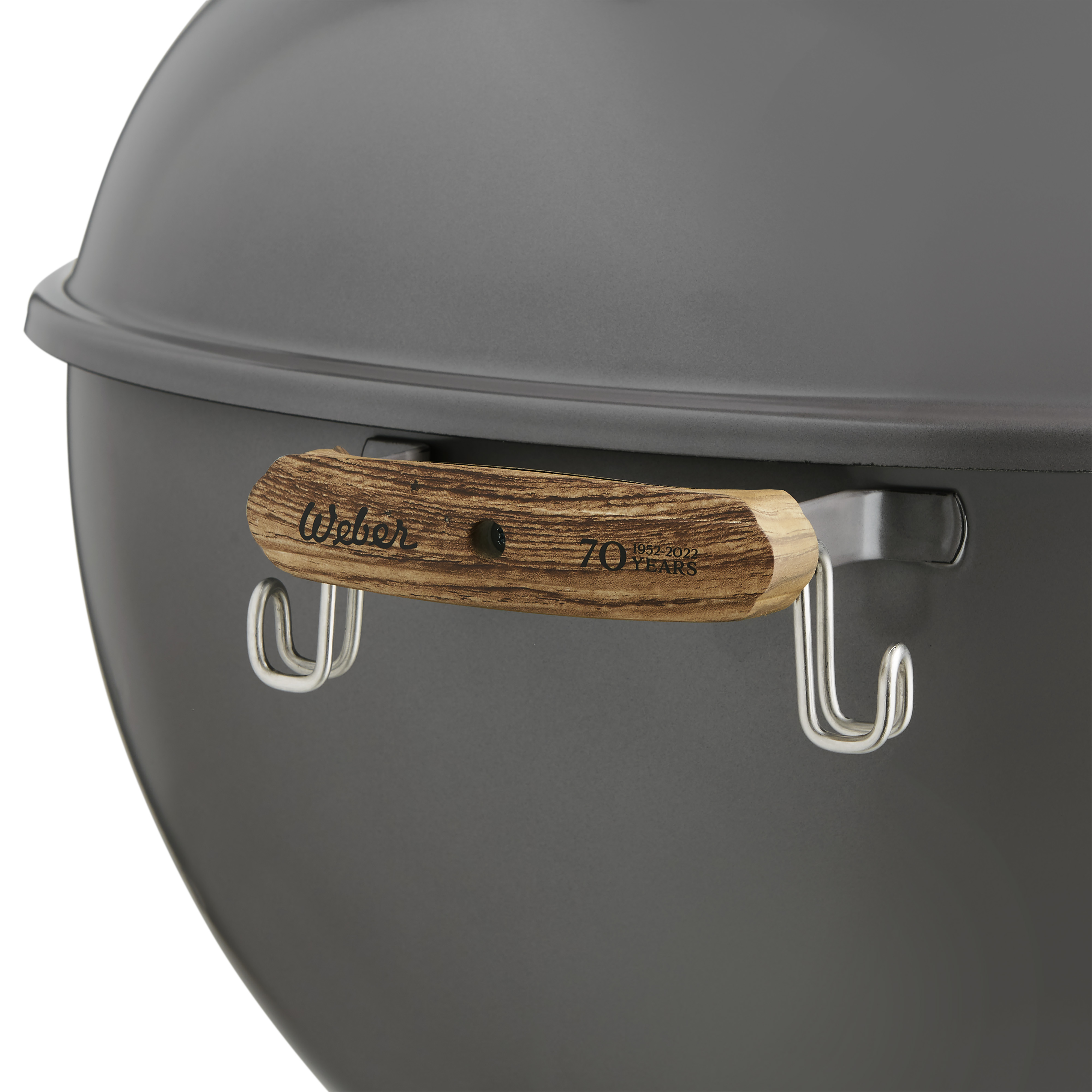 Weber Kettle Premium 70th Anniversary Edition, Holzkohlegrill, Metallic Grey