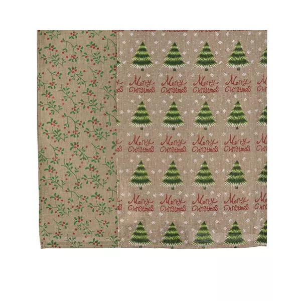 Tischläufer 2s Natur/fb. 32x150cm PES