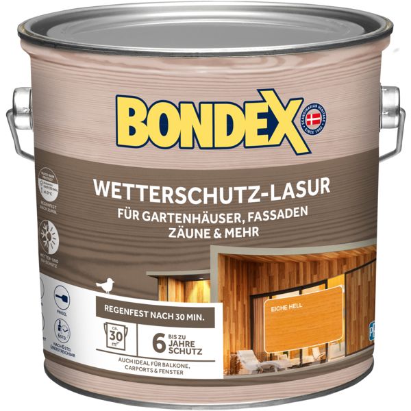 Bondex Wetterschutz Lasur eiche h. 2,5L