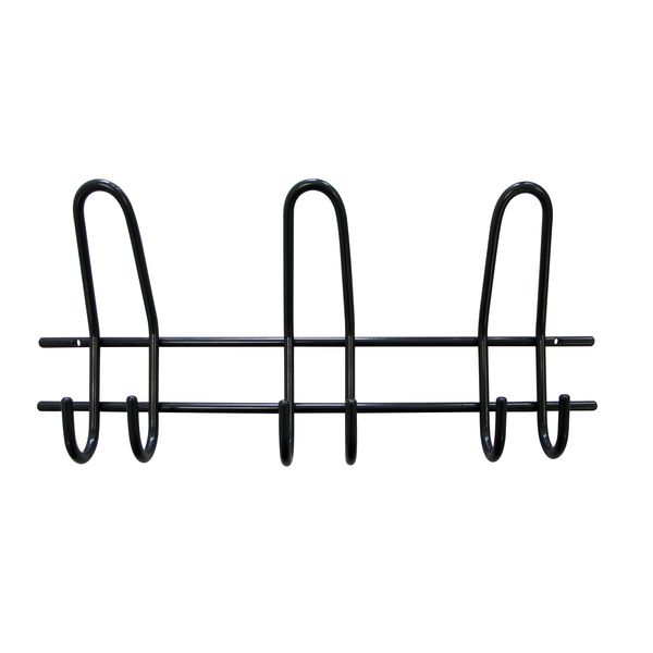 Garderobenleisten 3 Haken nickel 390mm