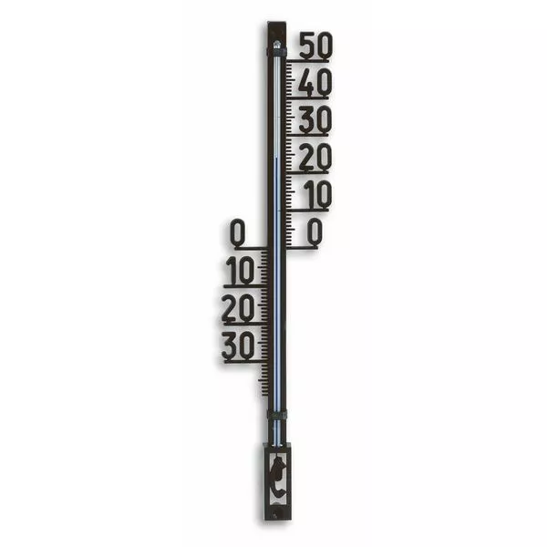 Filigranthermometer schwarz 27,5 cm Kunststoff