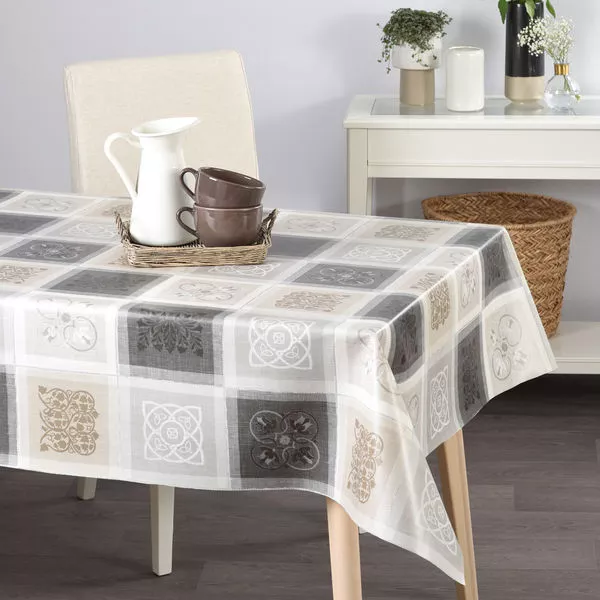 Tischdecke Jacquard grau 1,4mx15m