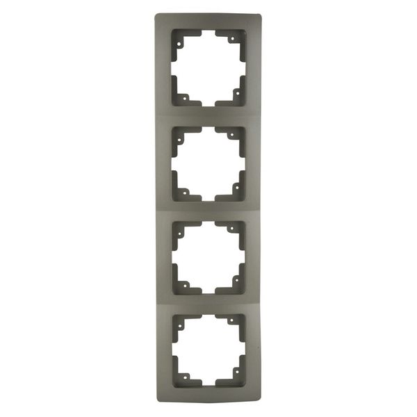 Abdeckrahmen 4-fach platin Monaco Serie 204
