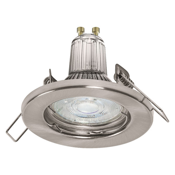 Deckenleuchte LED Spot Essential 3x2,6W GU10 2700K 230lm nickel 3er Pack