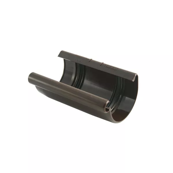 Rinnenverbindungsschale RG 75 braun Dachrinne halbrund braun