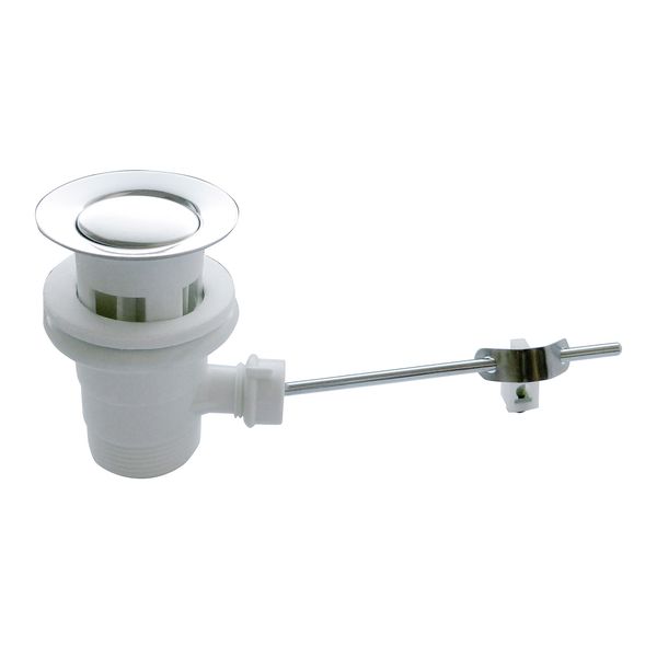 Excentergarnitur 1 1/4" für Waschtisch chrom Kunststoff
