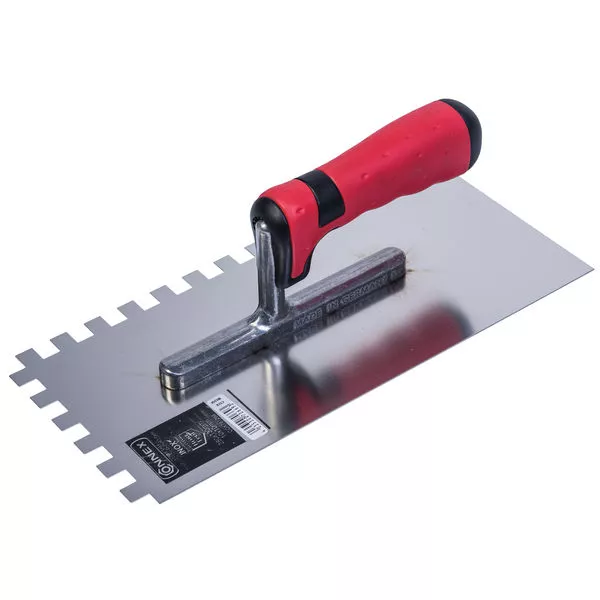 Zahnglättekelle 2K-Griff rostfr. 10x10mm
