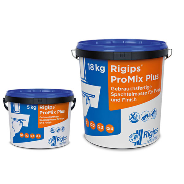 Rigips ProMix Plus Fertigspachtel 18kg für Fuge und Finish