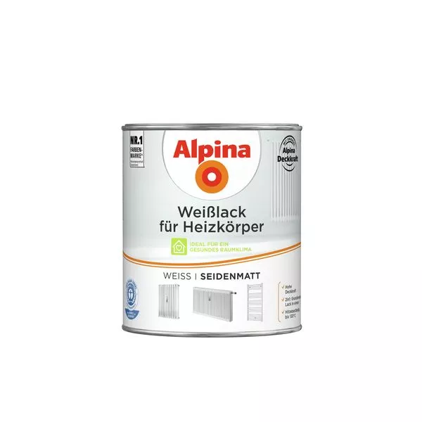 Weißlack für Heizkörper seidenmatt 750ml
