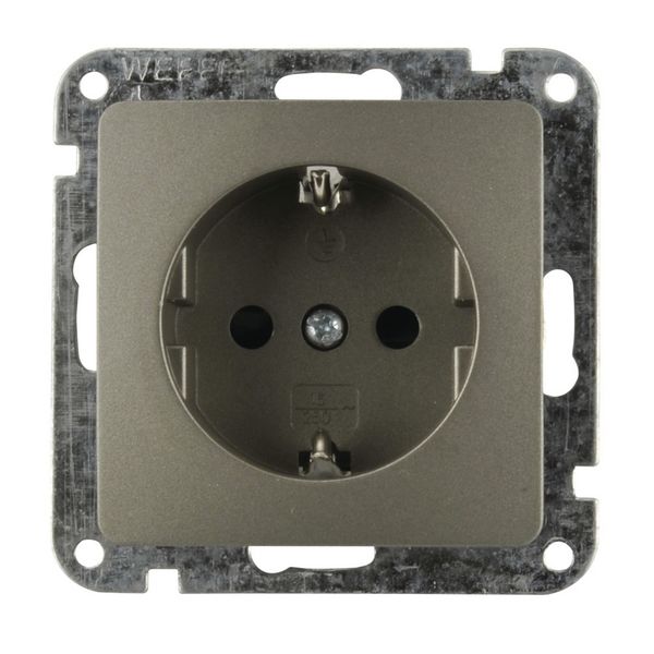 Steckdose m. KiSi platin Monaco Serie 204