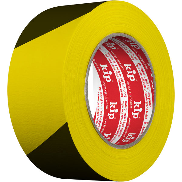 Gewebe-Warnband gelb/schwarz 48mm 33m