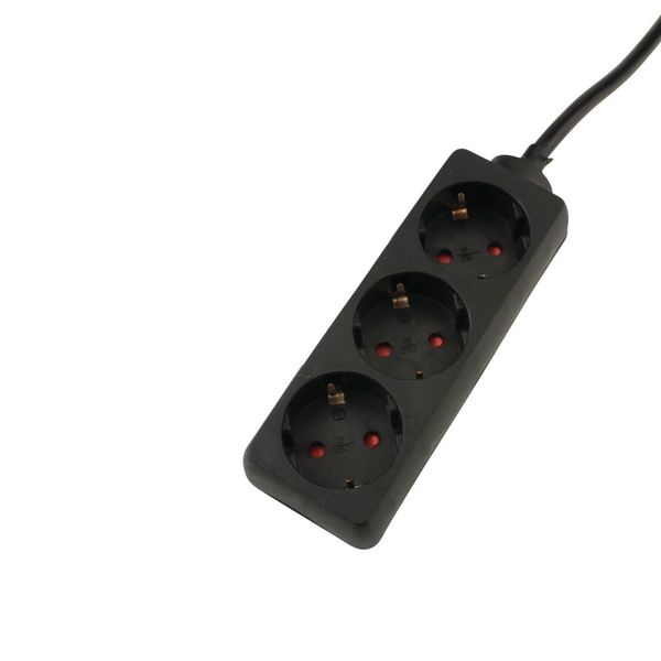 Tischsteckdose 3-fach 1,4m H05VV-F 3G1,5mm²