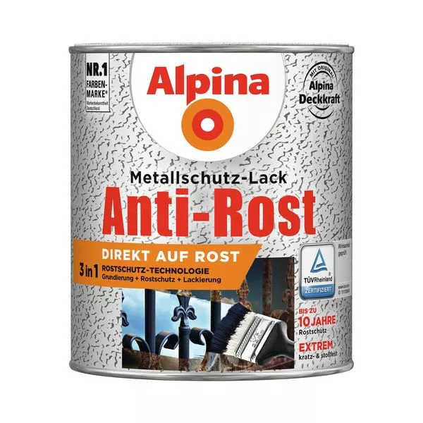 Metallschutzlack Eisenglimmer grau 750ml dunkelgrau Anti-Rost