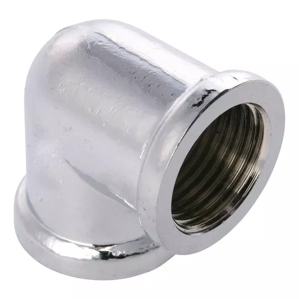 Winkel 90 Grad ms verchromt 1/2" IG