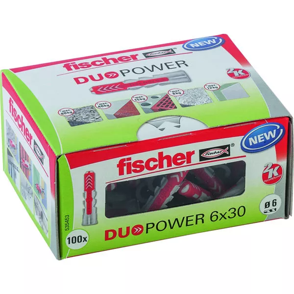 Universaldübel DuoPower 6x30 LD (100 Stück)