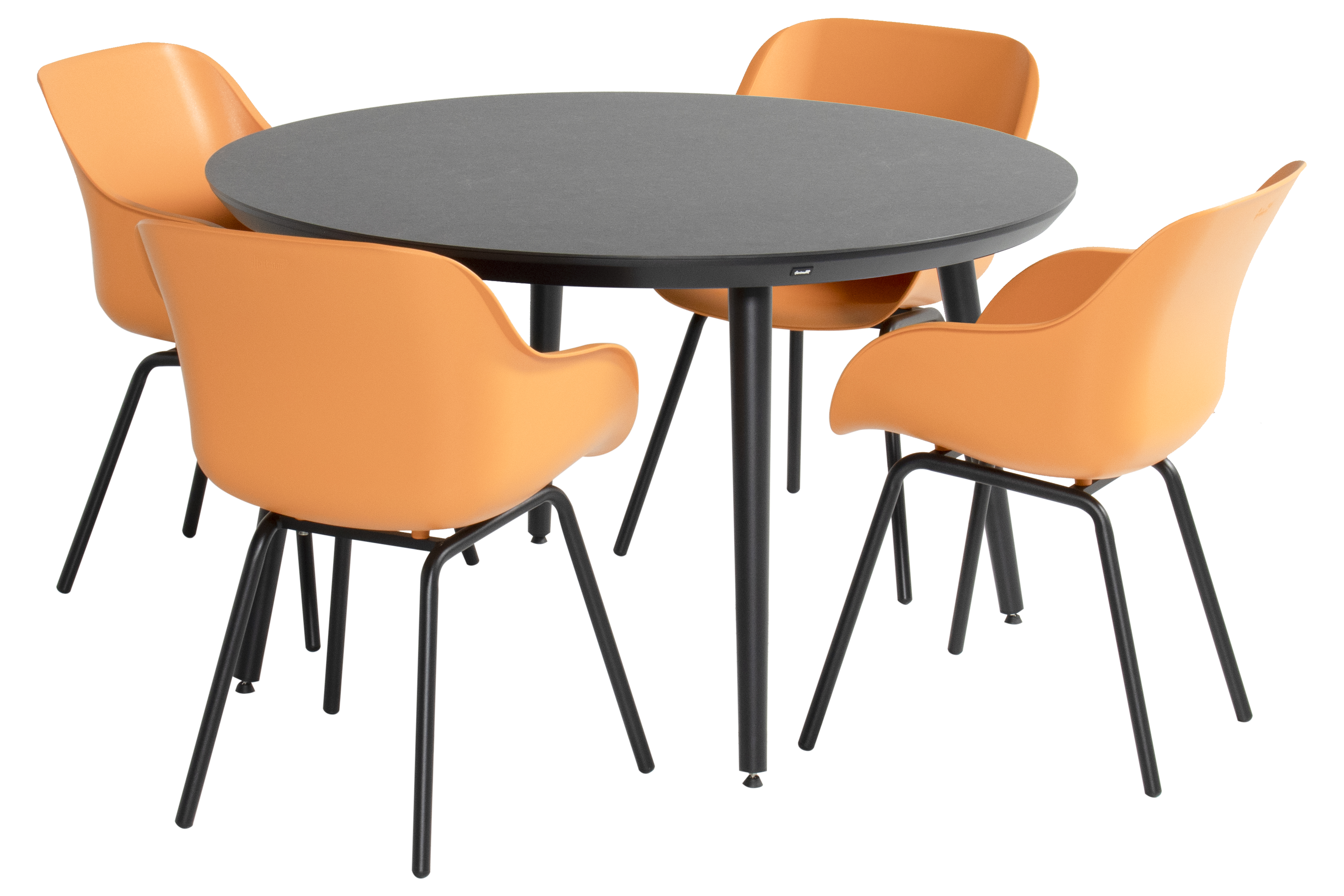 Hartman Stuhl Sophie Rondo Elegance, Schwarz/Orange
