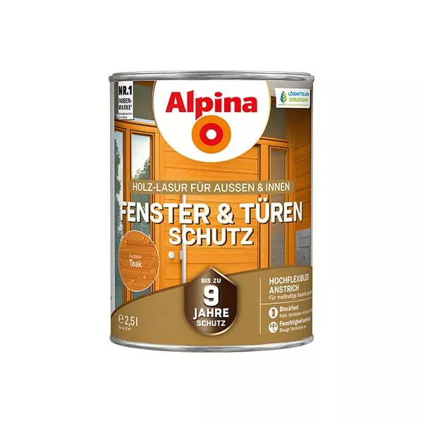 Fenster & Türen-Schutz teak 2,5L
