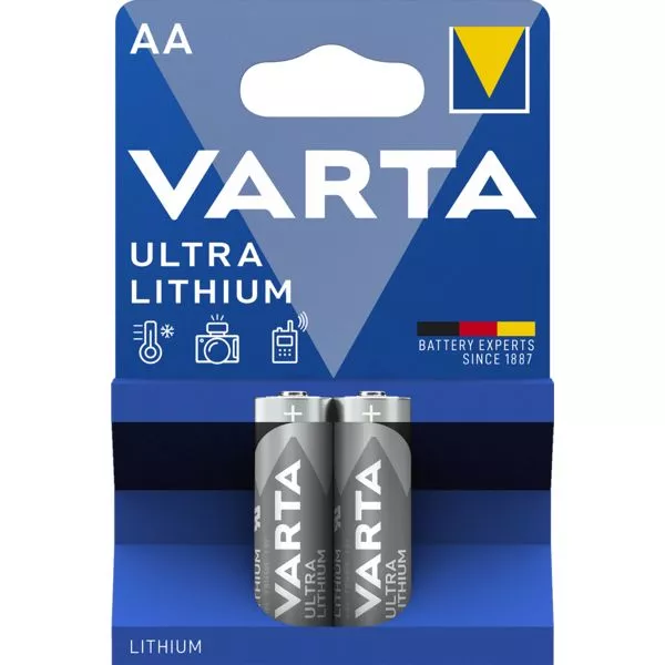 Batterie Ultra Lithium AA 2er Varta im Blister