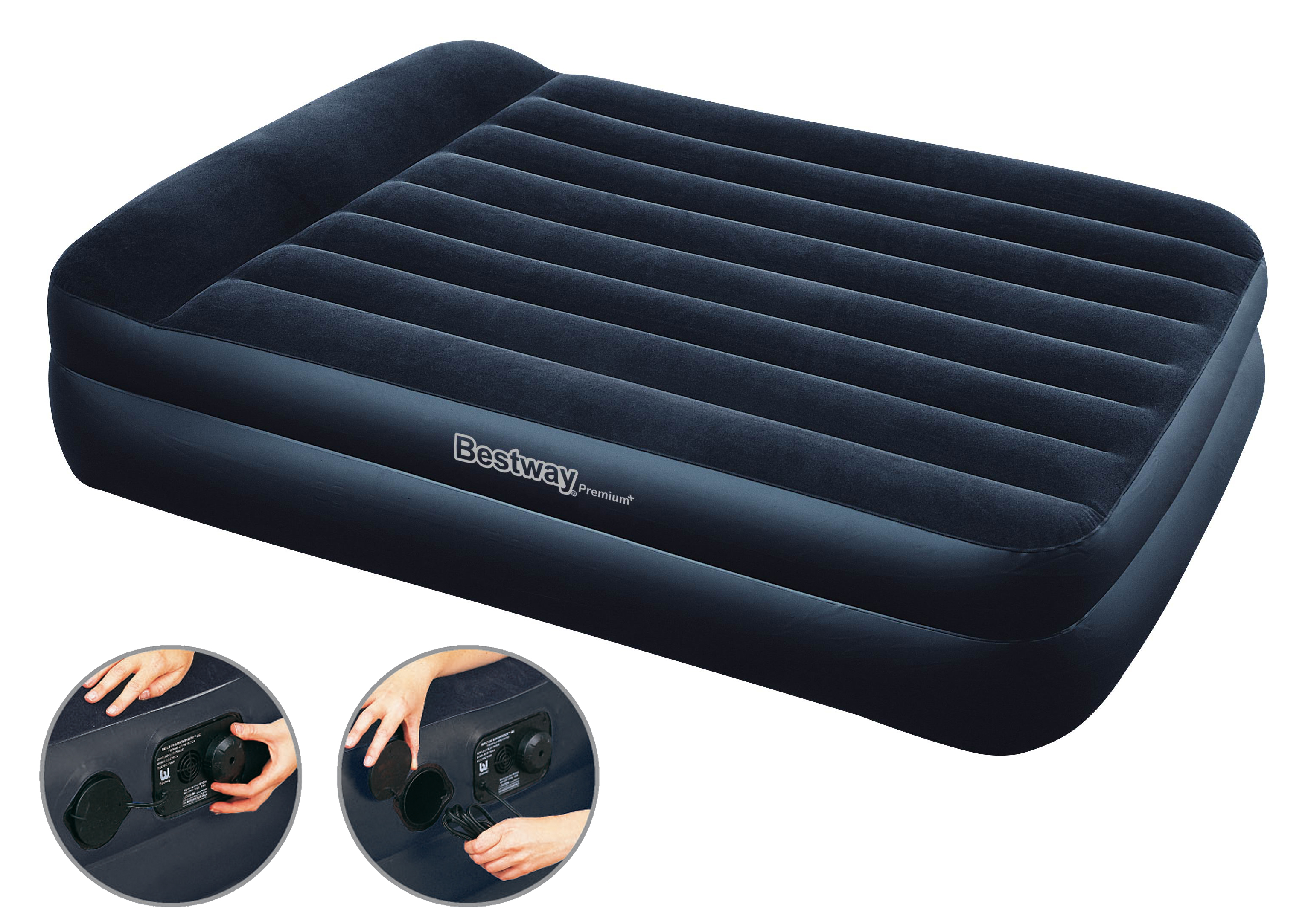 Bestway Velours Gästebett mit elektrischer Pumpe       