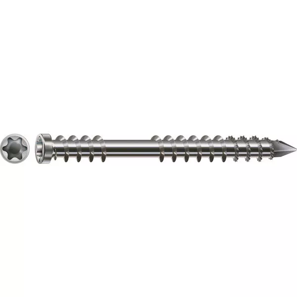 Terrassenschrauben A2 Fixgew. 5x60 mm ZylKo T-Star Plus Pack HKB L (500 Stück)