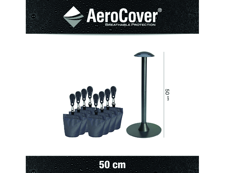 Aerocover Abstandshalter und 8 Sandsäcke für Schutzhüllen