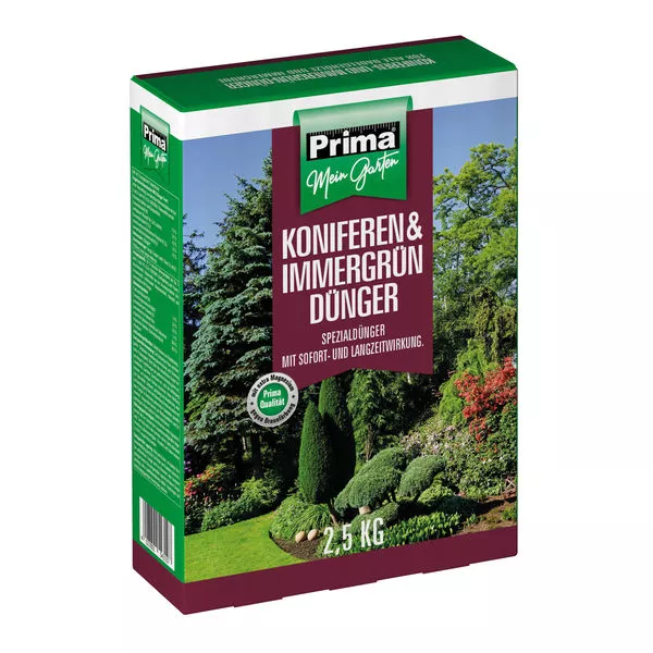 Prima Konifere- u.Immergrün Dünger 2,5kg NPK 7+4+7(+2) Faltschachtel