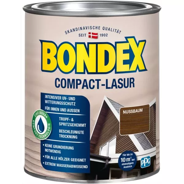 Bondex Compact Lasur Nussbaum 0,75L