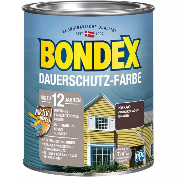 Bondex Dauerschutz Farbe braun 0,75L schokoladenbraun / Kakao