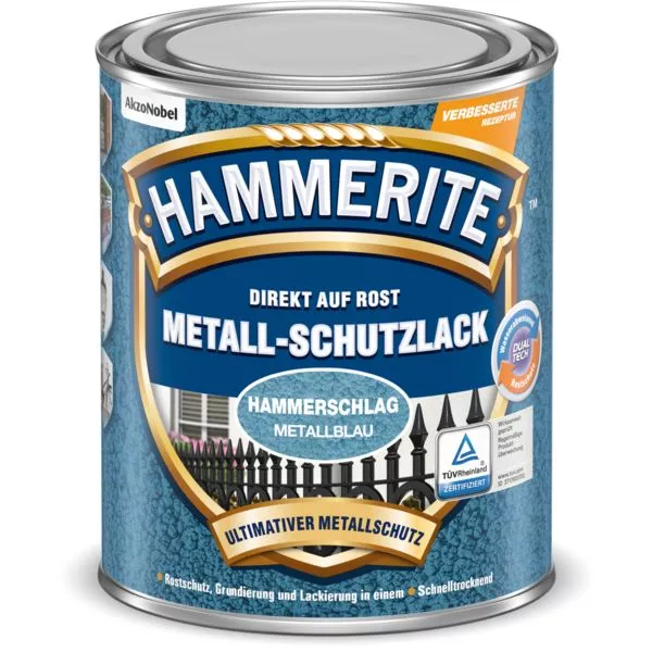 Met.Schutzlack Hammersch. met-blau 250ml Hammerite