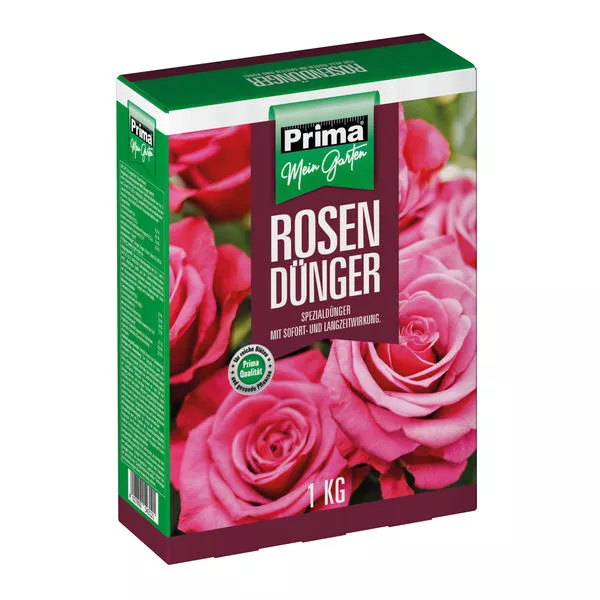 Prima Rosendünger 1kg NPK 6+6+8 (+2) Faltschachtel