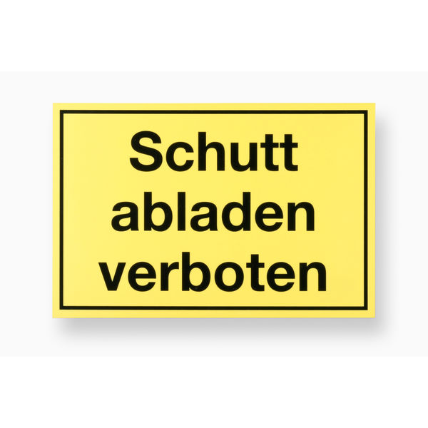 Schutt abl.verboten 200x300 mm