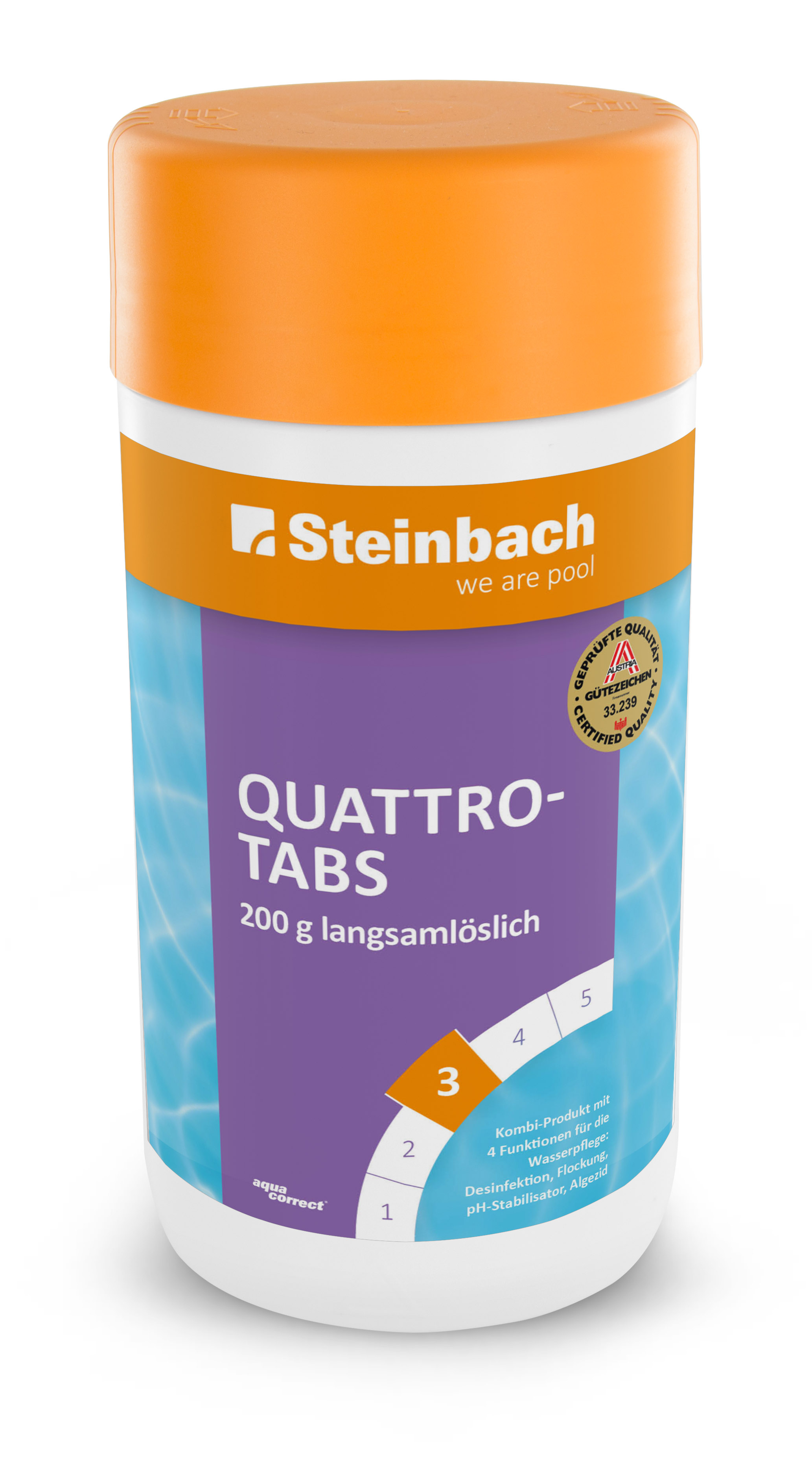 Steinbach Quattrotabs 200 g langsamlöslich, 1 kg