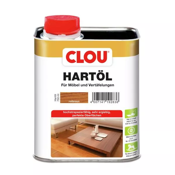Hartöl rotbraun 750ml Clou
