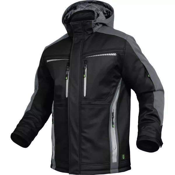 Winter-Softshelljacke sw/gr 485g XXL pongee+Membran+Fleece