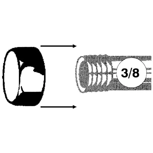 Kappe Rotguss 3301 3/8"