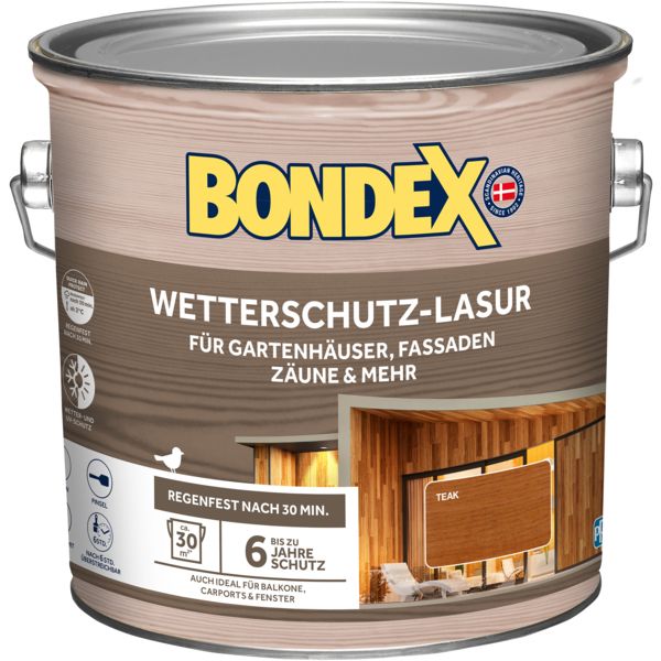 Bondex Wetterschutz Lasur teak 2,5L