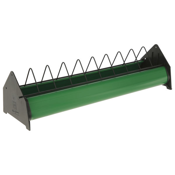 Futtertrog f. Legehennen 75x20cm 1A-Kunststoff mit Trenngitter aus Metall